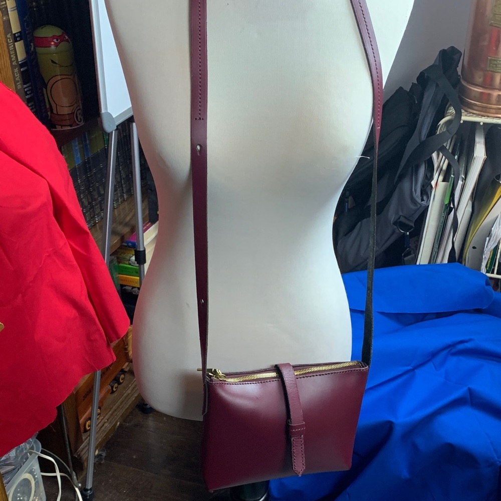 J. Crew Deep Red Crossbody Bag